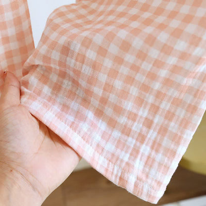 Gingham Pure Cotton Pajama Set