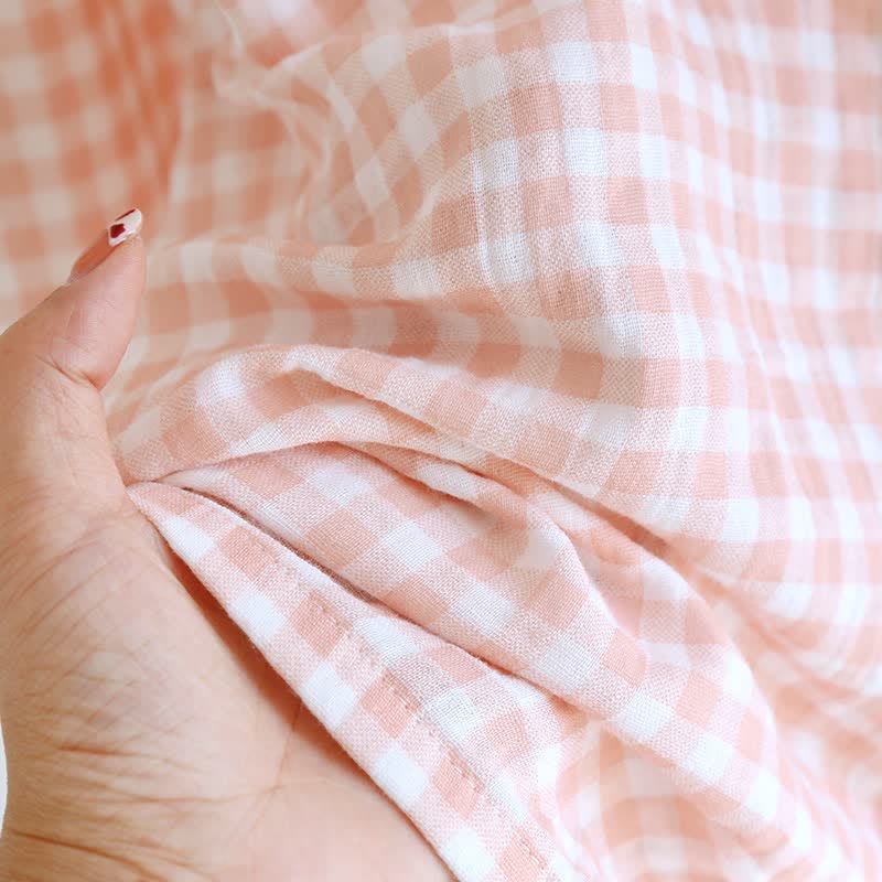 Gingham Pure Cotton Pajama Set