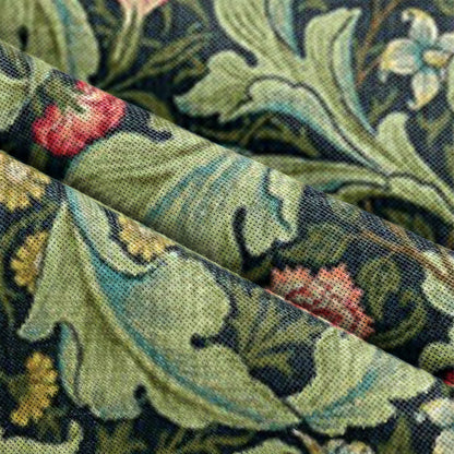 Vintage Floral Door Curtain With Tassels
