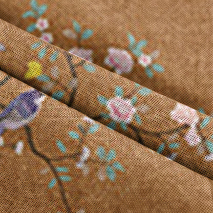 Floral Bird Room Divider Door Curtain