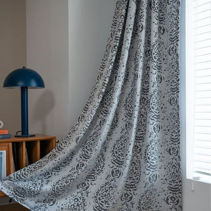 Vintage Style Water Drop Pattern Curtain