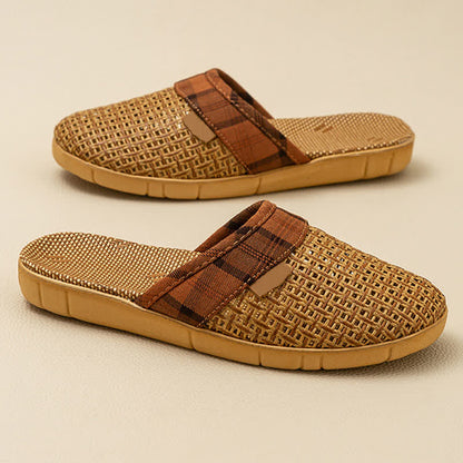 Rattan Odor-Resistant Indoor Slippers
