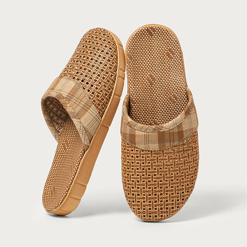 Rattan Odor-Resistant Indoor Slippers
