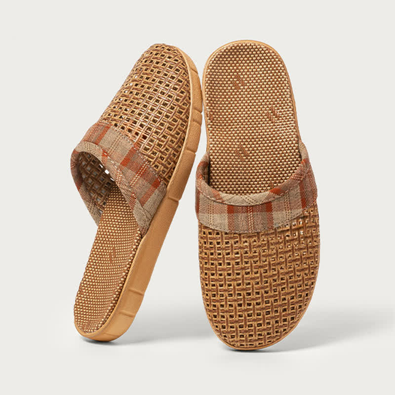 Rattan Odor-Resistant Indoor Slippers