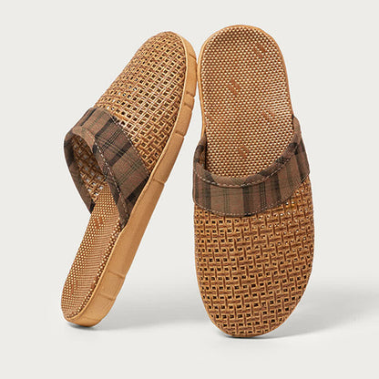 Rattan Odor-Resistant Indoor Slippers