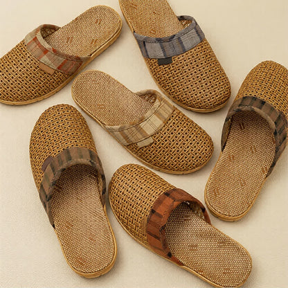 Rattan Odor-Resistant Indoor Slippers