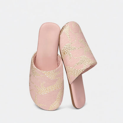 Jacquard Animal Closed-ToeIndoor Slippers