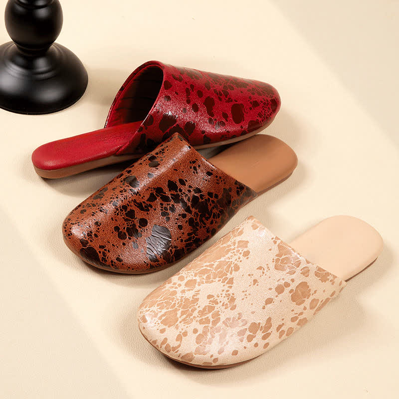 Vintage Marble Pattern Indoor Slippers