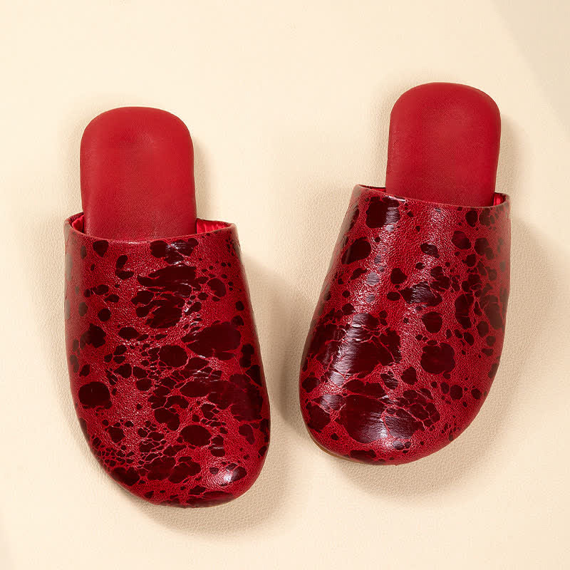 Vintage Marble Pattern Indoor Slippers