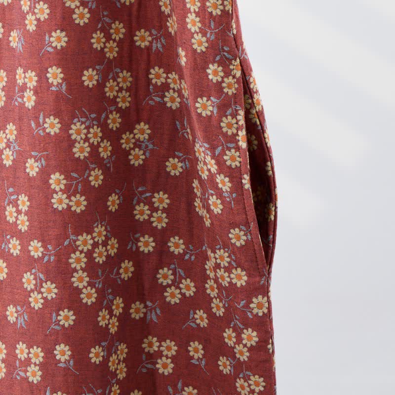 Country Daisy Pure Cotton Sleeveless Nightgown