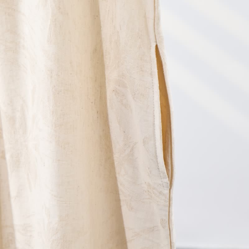 Minimalist Style Pure Cotton Sleeveless Nightgown