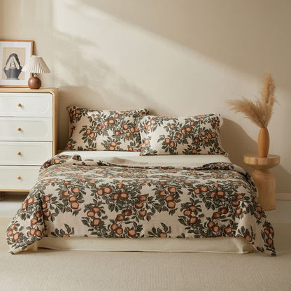 Harvest Fruit Cotton Double Gauze Quilt