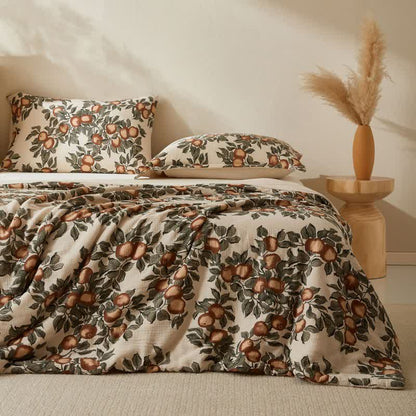 Harvest Fruit Cotton Double Gauze Quilt