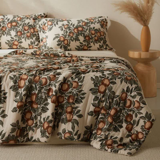 Harvest Fruit Cotton Double Gauze Quilt
