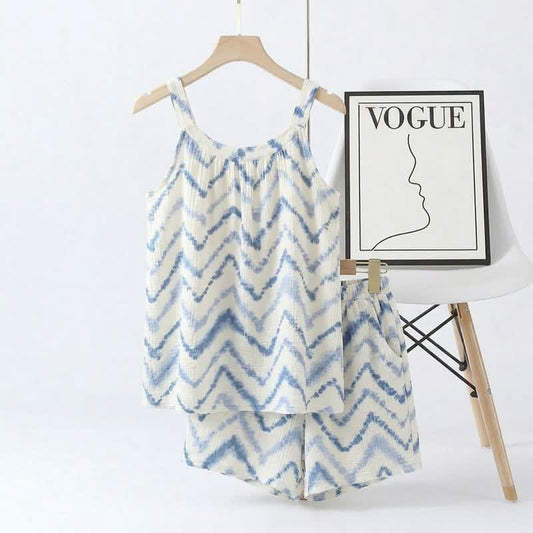 Tie-Dye Chevron Cami & Shorts Pajama Set
