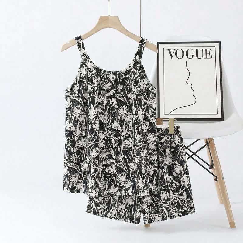 Abstract Art Cami & Shorts Pajama Set