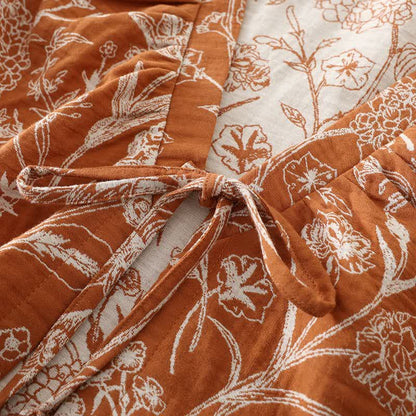 Floral Pure Cotton 3-Piece Pajama Set