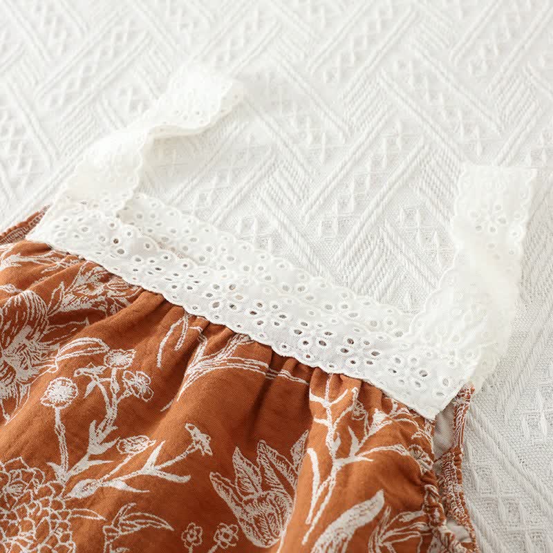 Floral Pure Cotton 3-Piece Pajama Set