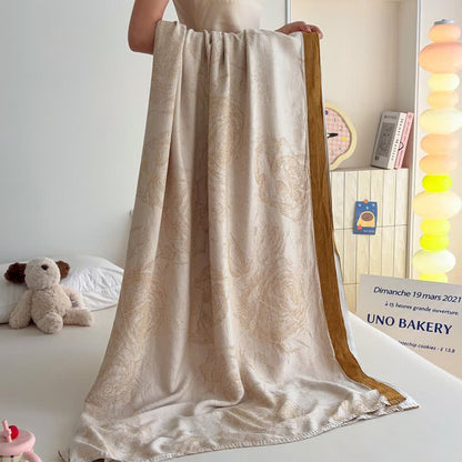 Romantic Rose Bamboo Fiber Summer Blanket