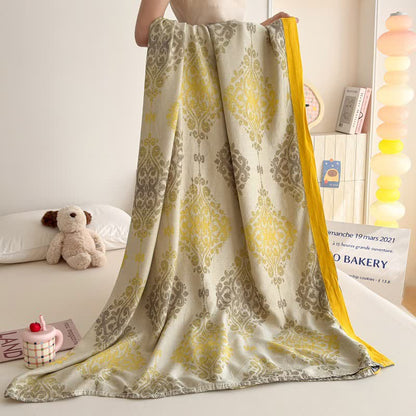 Vintage Pattern Bamboo Fiber Summer Blanket