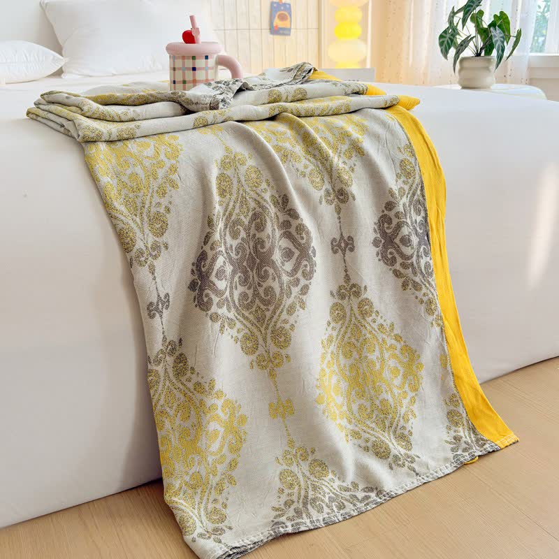 Vintage Pattern Bamboo Fiber Summer Blanket