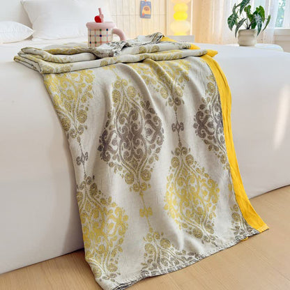 Vintage Pattern Bamboo Fiber Summer Blanket