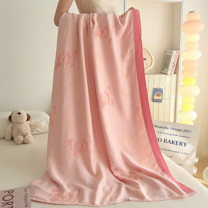 Artistic Butterfly Bamboo Fiber Summer Blanket
