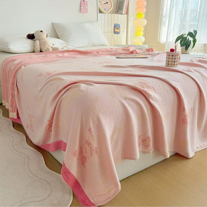 Artistic Butterfly Bamboo Fiber Summer Blanket