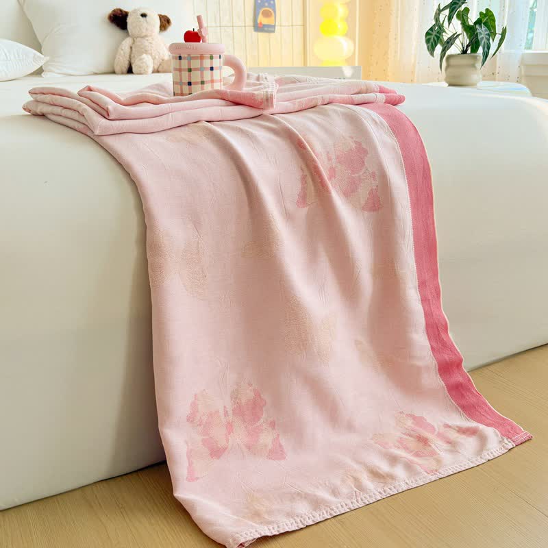 Artistic Butterfly Bamboo Fiber Summer Blanket