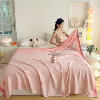 Artistic Butterfly Bamboo Fiber Summer Blanket