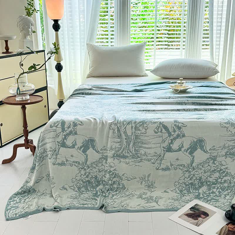Tree Landscape Bamboo Fiber Blanket