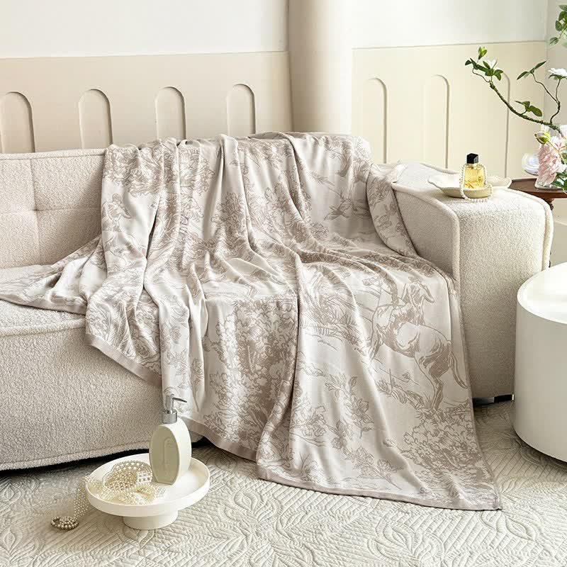 Tree Landscape Bamboo Fiber Blanket