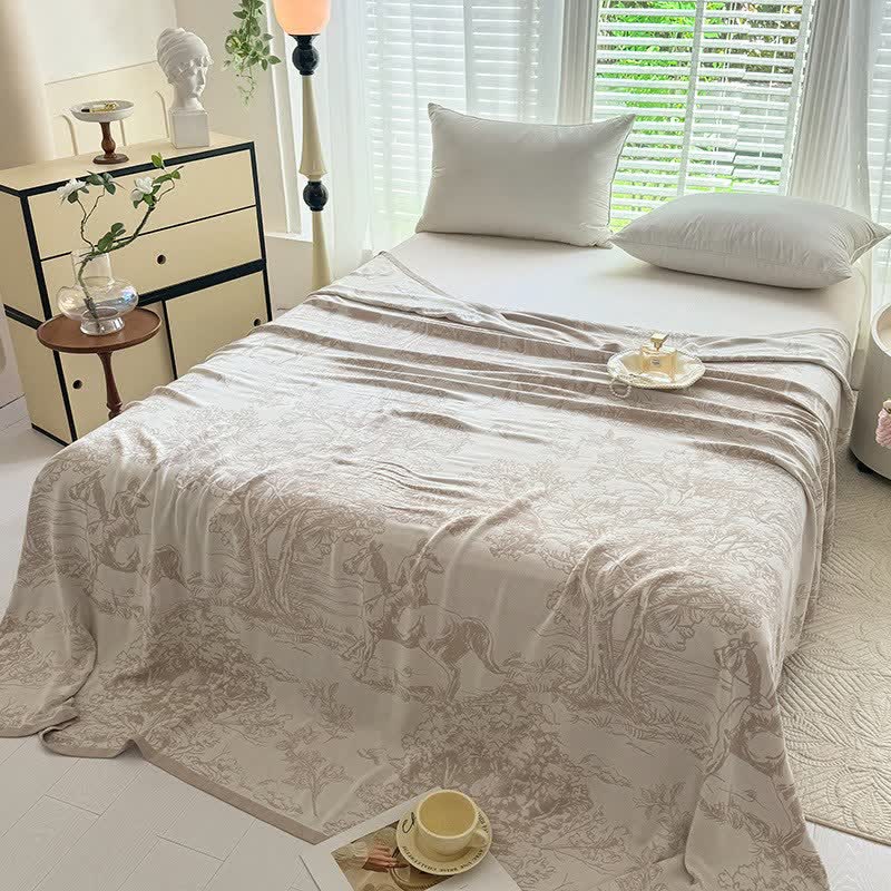 Tree Landscape Bamboo Fiber Blanket