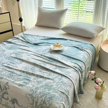 Tree Landscape Bamboo Fiber Blanket