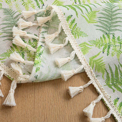 Scandinavian Style Fern Kitchen Curtain