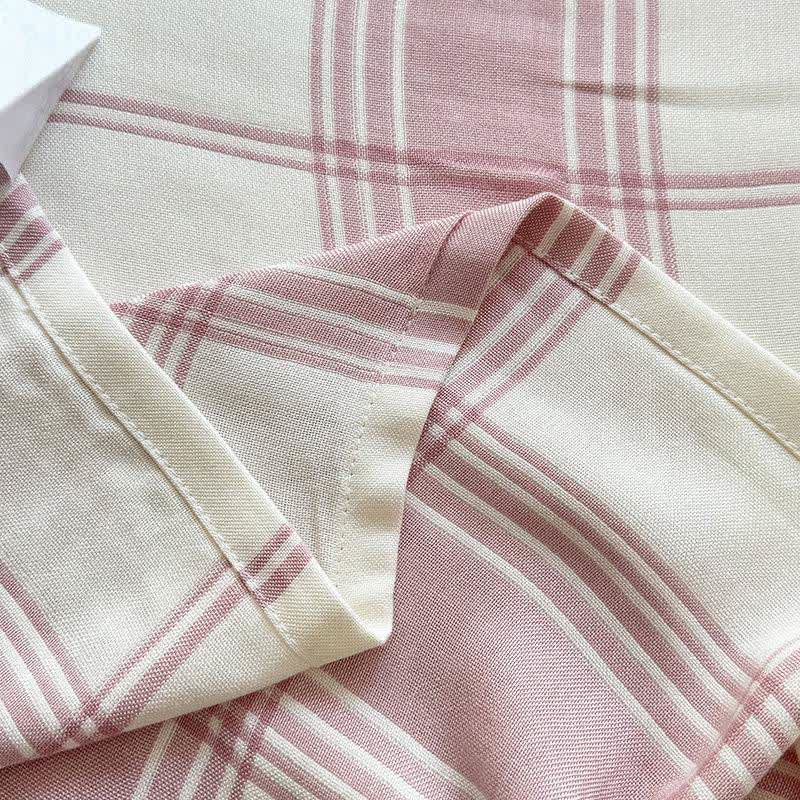 Classic Plaid Bamboo Fiber Blanket