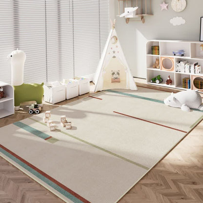Minimalist Linear Kids Area Rug