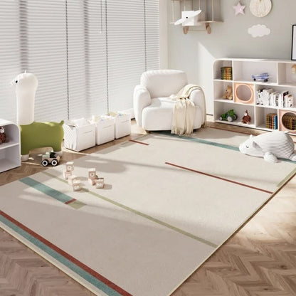 Minimalist Linear Kids Area Rug