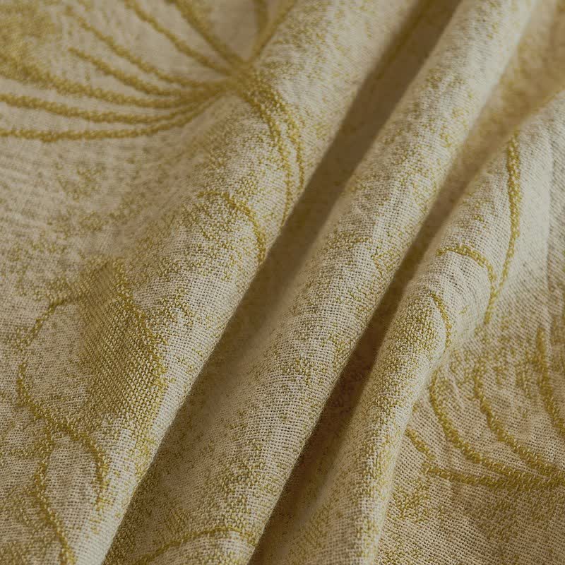 Artistic Vintage Leaf Cotton Gauze Quilt