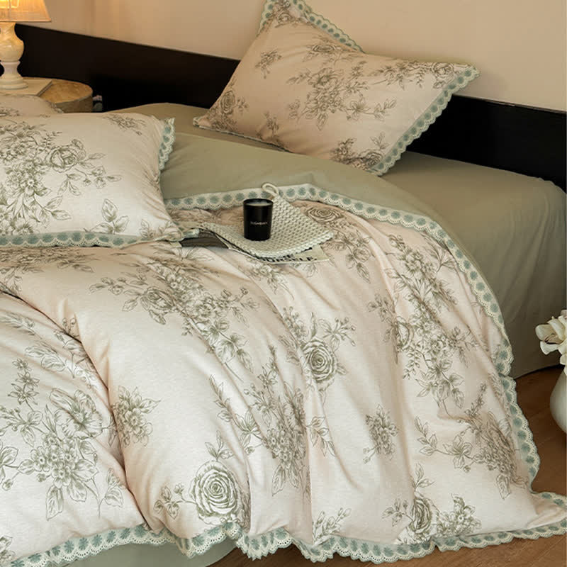 Romantic Garden Cotton Duvet Cover Set
