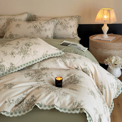 Romantic Garden Cotton Duvet Cover Set