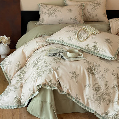 Romantic Garden Cotton Duvet Cover Set