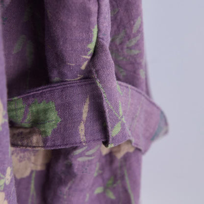 Garden Floral Organic Cotton Kimono Robe