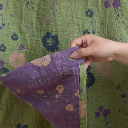 Garden Floral Organic Cotton Kimono Robe
