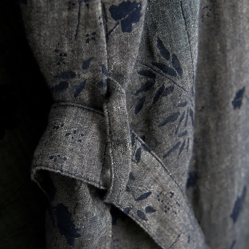 Garden Floral Organic Cotton Kimono Robe