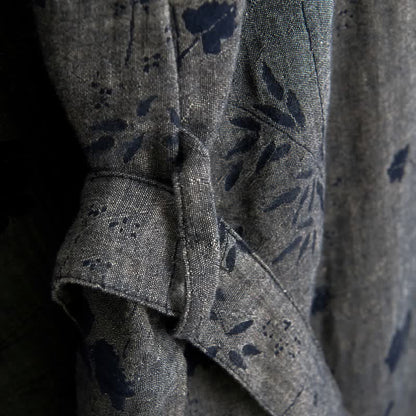 Garden Floral Organic Cotton Kimono Robe