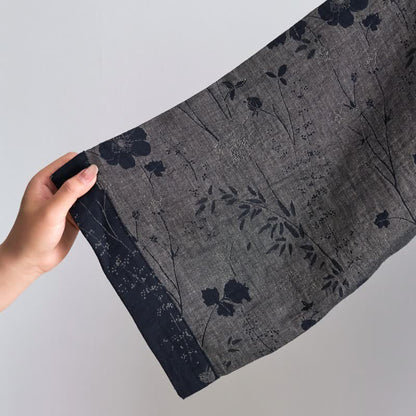 Garden Floral Organic Cotton Kimono Robe