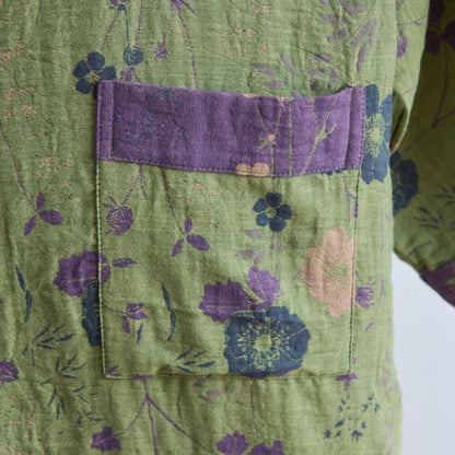 Garden Floral Organic Cotton Kimono Robe