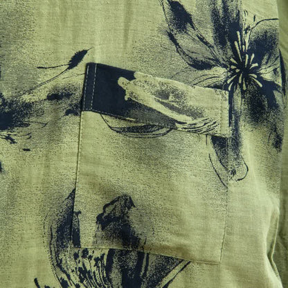 Watercolor Floral Organic Cotton Kimono Robe