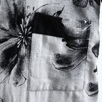 Watercolor Floral Organic Cotton Kimono Robe